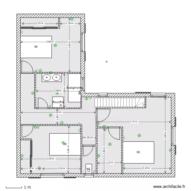 1 etage projet 02. Plan de 