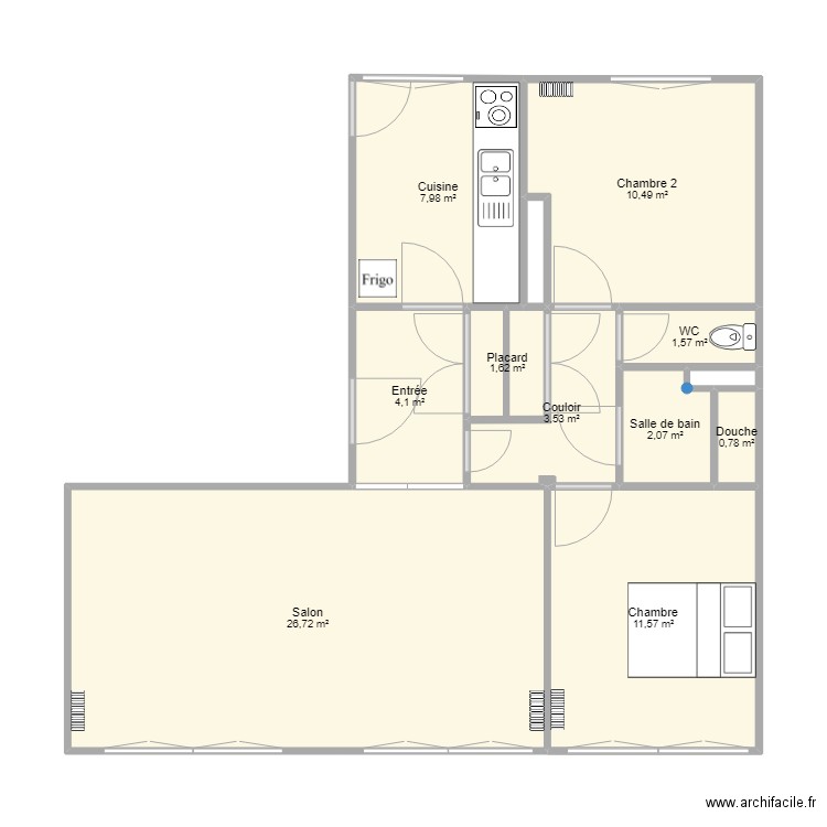 Appartement 78B Saint Helier. Plan de 0 pièce et 0 m2