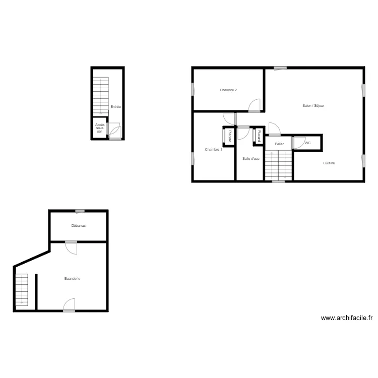 MARTINIAULT ETAGE. Plan de 