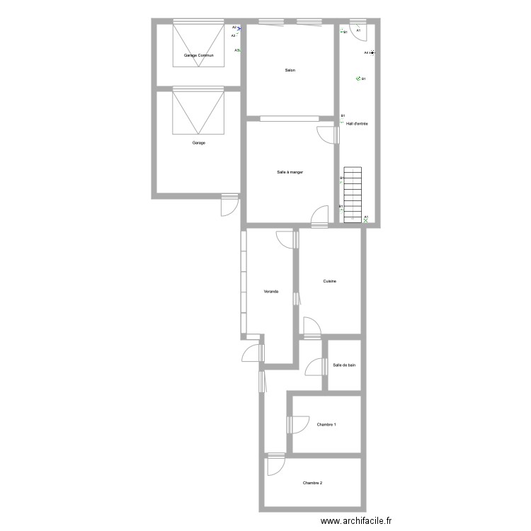 Hennuyeres Rdc Commun. Plan de 0 pièce et 0 m2