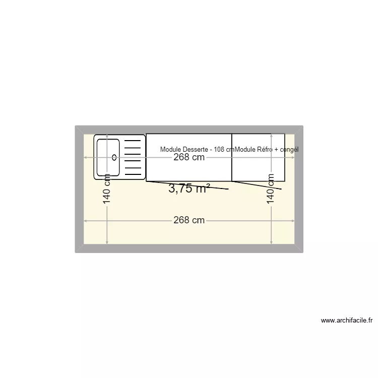 Cuisine ext&eacute;rieure. Plan de 