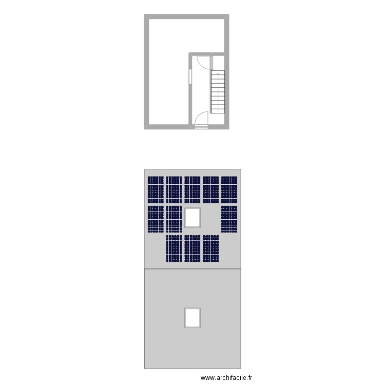 Inst PV - Tessia DS. Plan de 1 pièce et 28 m2