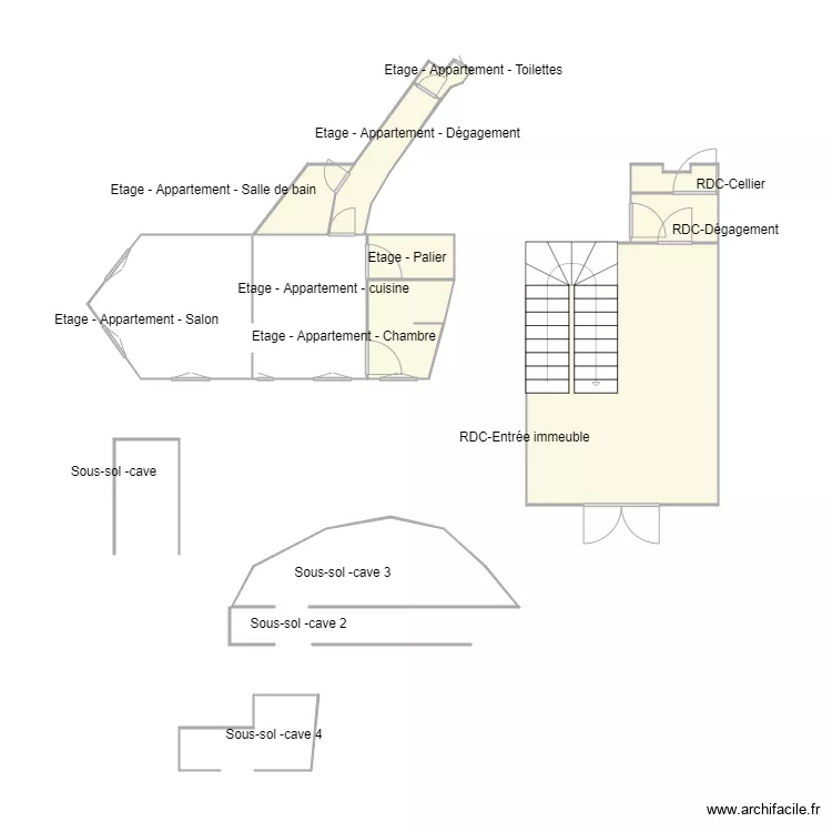 Croquis_BIRON. Plan de 
