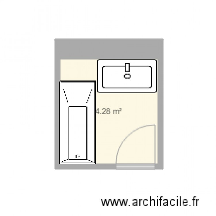 PLAN SDB AVANT MOHAMED. Plan de 0 pièce et 0 m2