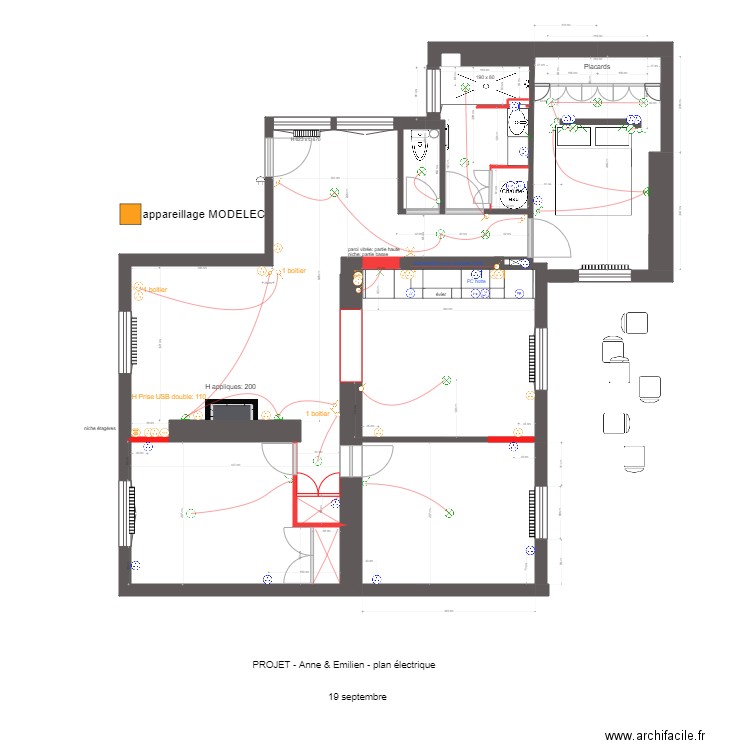 plan elec verneret. Plan de 0 pièce et 0 m2