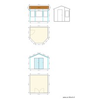 Façades et plans des Caburotes 1 et 2