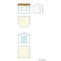 Fa&ccedil;ades et plans des Caburotes 1 et 2