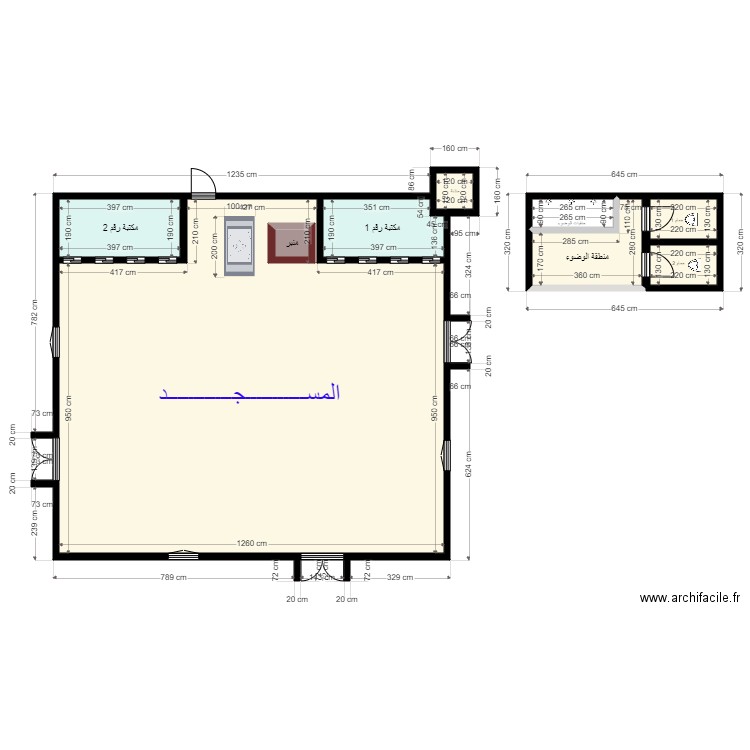 Plan de Mosque Client 46857878. Plan de 0 pièce et 0 m2