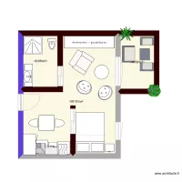 Plan studio de 30m2