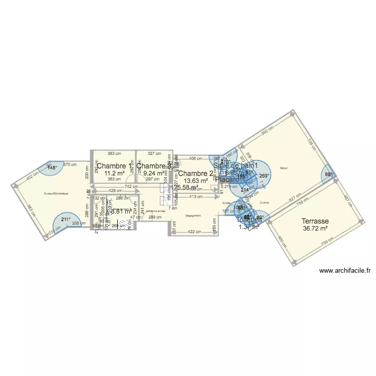 Maison Saint C Plans actuels futurs. Plan de 