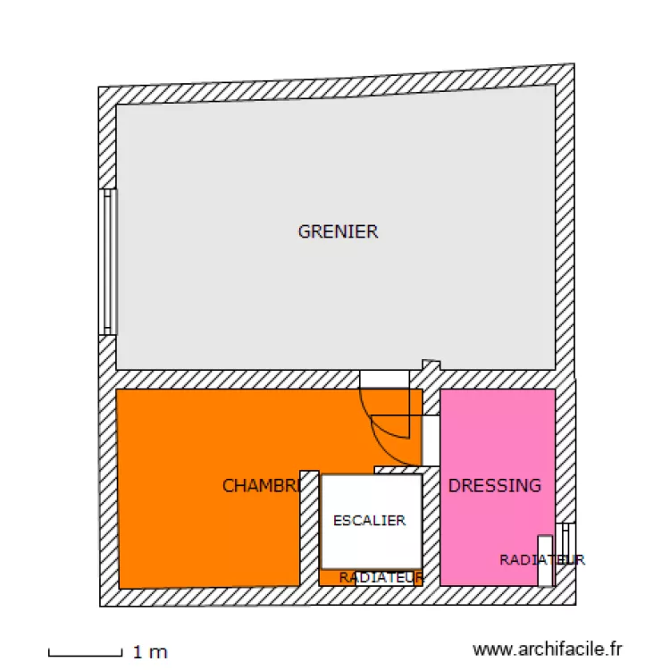 CANTA JARDIN XX4 ETAGE VIDE. Plan de CANTA JARDIN XX4 ETAGE VIDE. Plan de