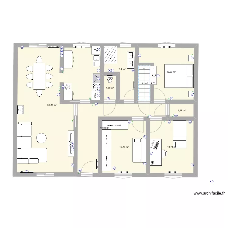 maison. Plan de 