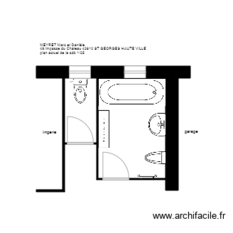 plan MEYRET St Georges HV. Plan de 
