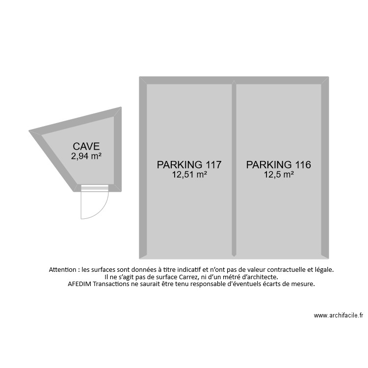 BI8914 ANNEXES. Plan de 3 pièces et 28 m2