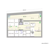 MUR CUISINE  19/05 meubles haut 100 cm rajout ikea 40 cm