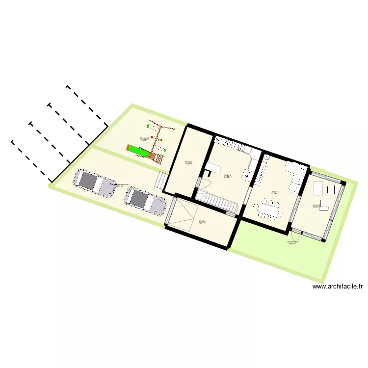 Maalaoui bas. Plan de 