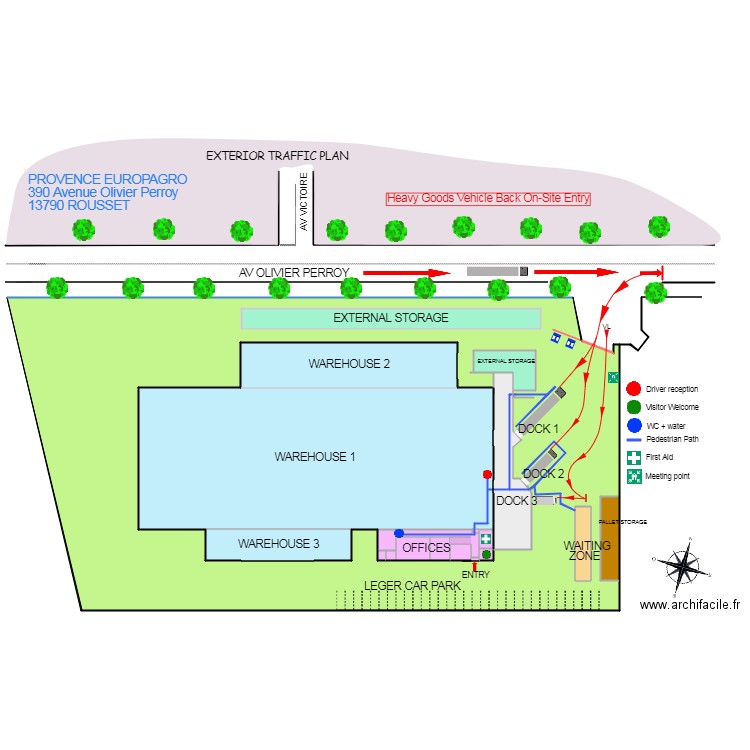 PEA 8 FLECHES PL ANGLAIS. Plan de 26 pièces et 1829 m2