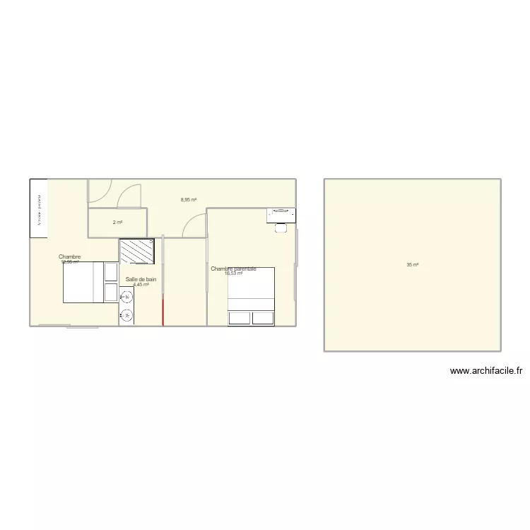 80 m2. Plan de 80 m2. Plan de