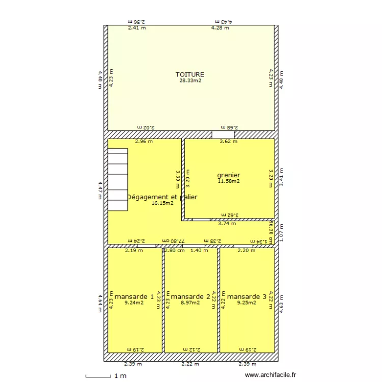 chazal.combles. Plan de 
