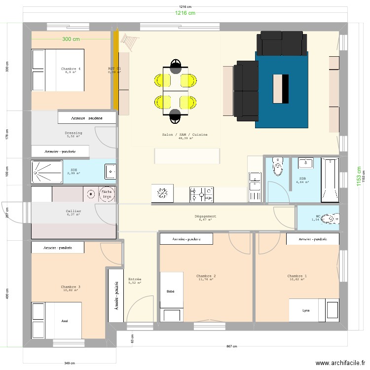 Natilia 6 - Diminution entrée. Plan de 0 pièce et 0 m2