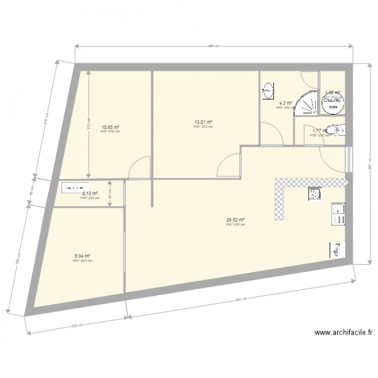 1 etage a. Plan de 0 pièce et 0 m2