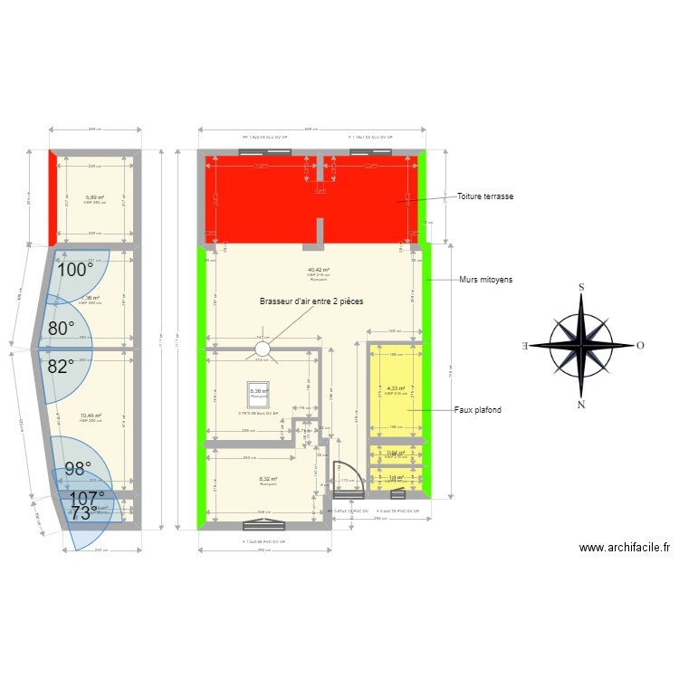 ML23018075. Plan de 10 pièces et 89 m2