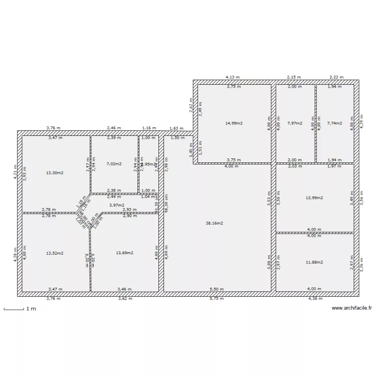 SALIGNAC. Plan de 