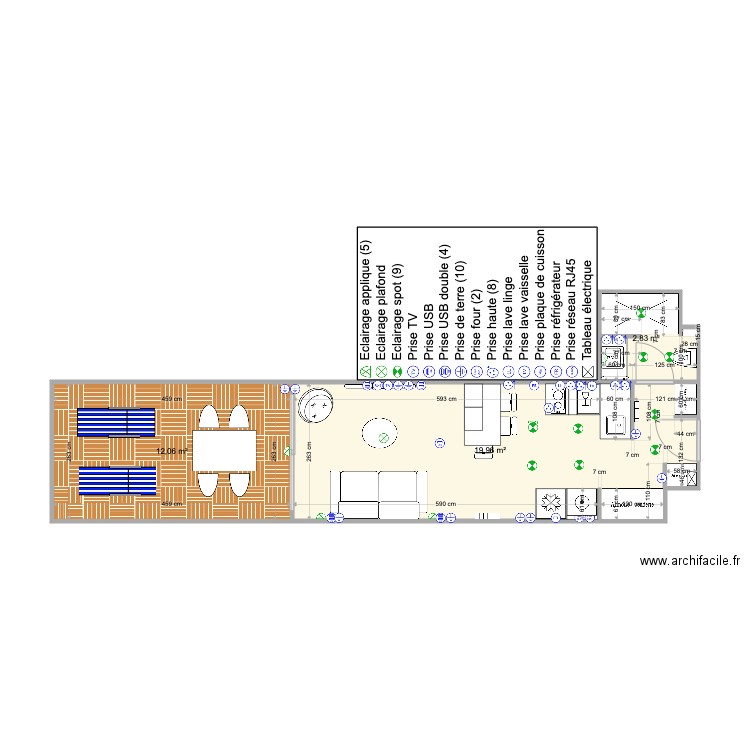 Studio Britania table haute. Plan de 0 pièce et 0 m2