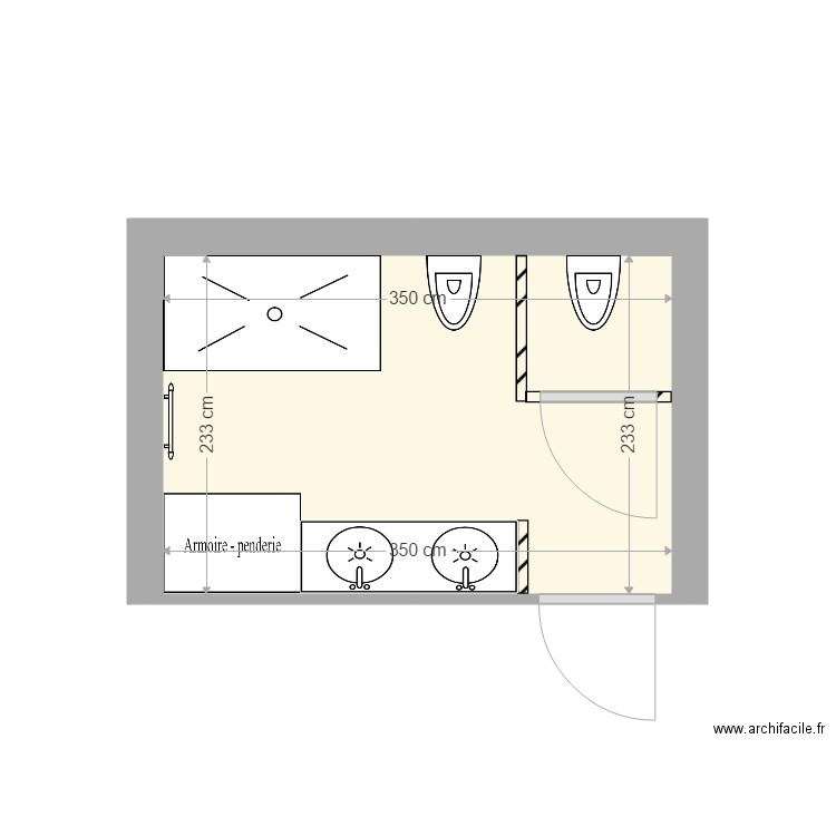 SALLE D EAU DU BAS 03. Plan de 0 pièce et 0 m2