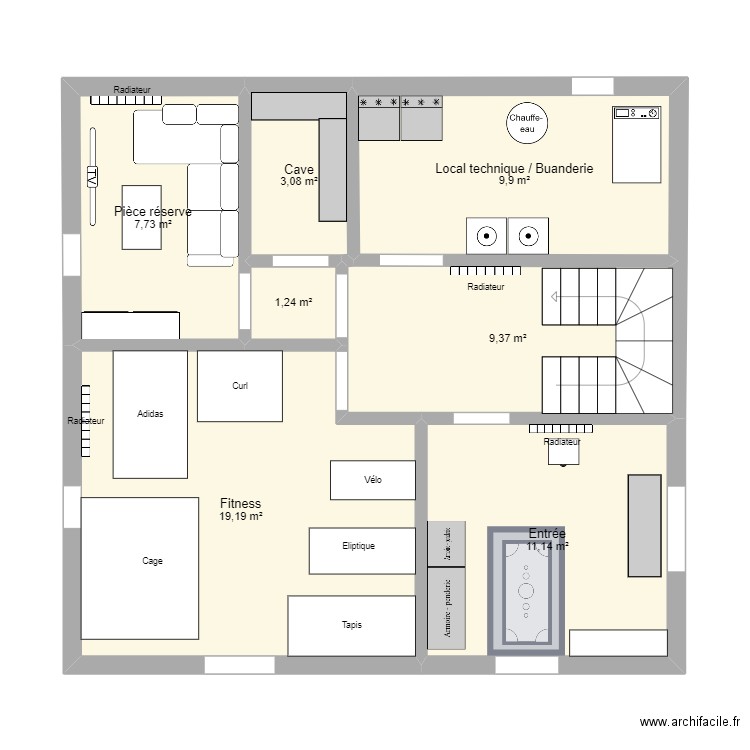 Plan Rez Finit. Plan de 0 pièce et 0 m2