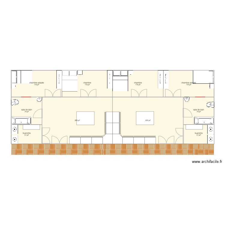 4et demi adapter. Plan de 10 pièces et 121 m2