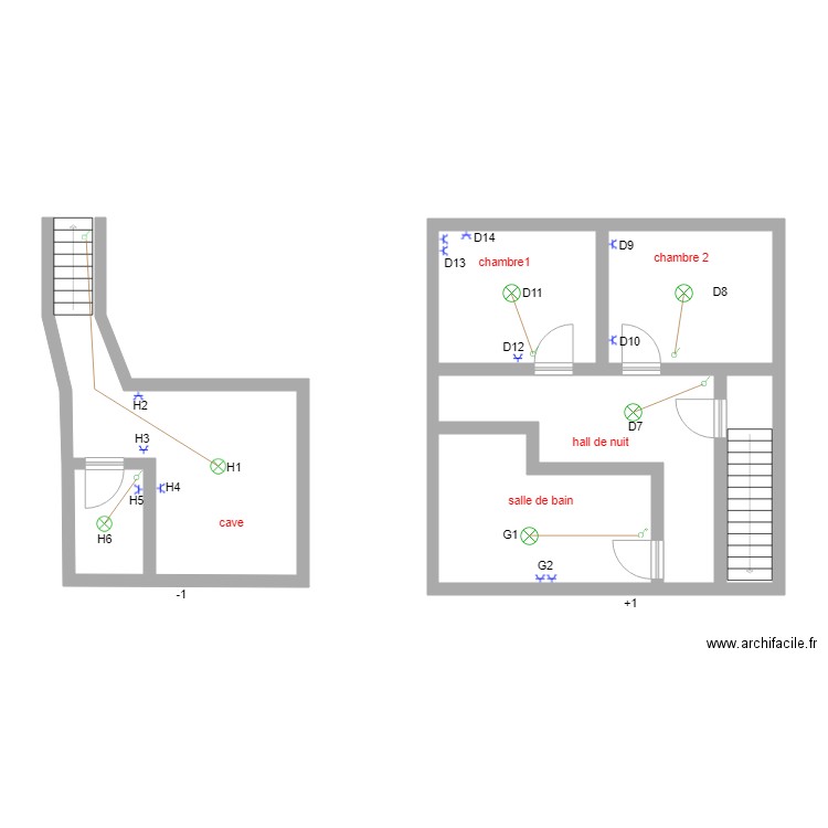 maison mat cave et 1er etage 2. Plan de 0 pièce et 0 m2