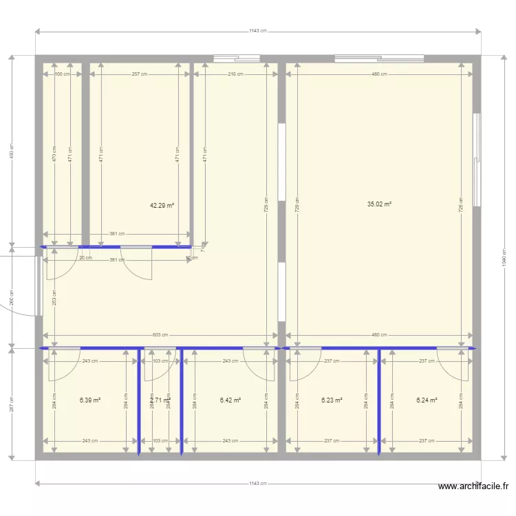 garage. Plan de 