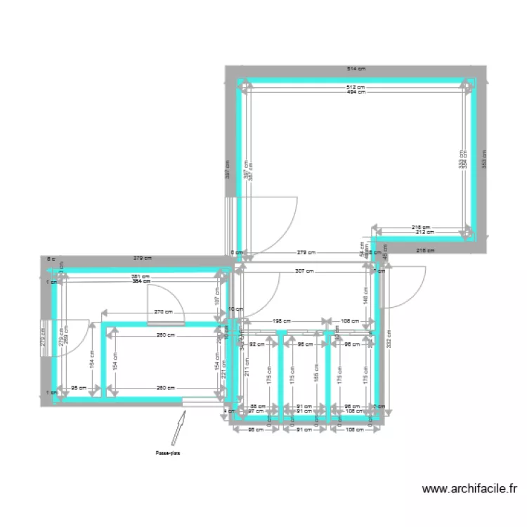 LE MANOIR COTATION DES PIECES pour TELEWIG. Plan de 