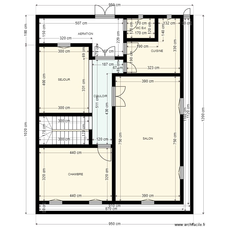 T 9m50cm 12m Client 36223306. Plan de 0 pièce et 0 m2