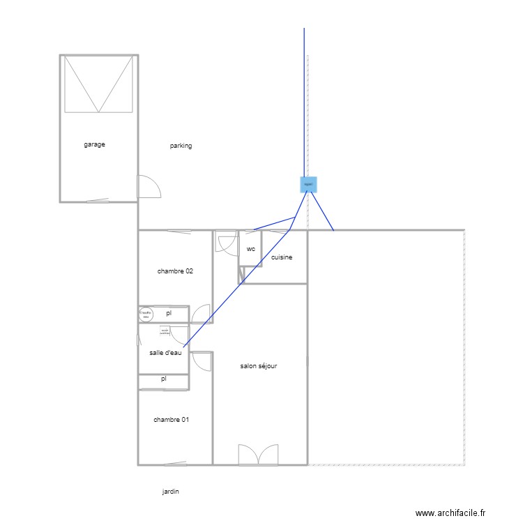 claveau ass. Plan de 0 pièce et 0 m2