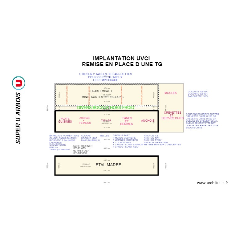 SUPER U ARBOIS. Plan de 0 pièce et 0 m2