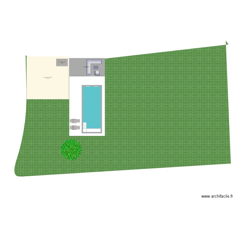 piscine. Plan de 0 pièce et 0 m2