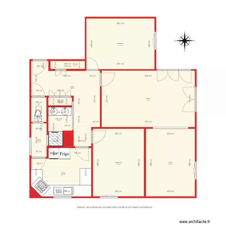 3803 cot&eacute;. Plan de 
