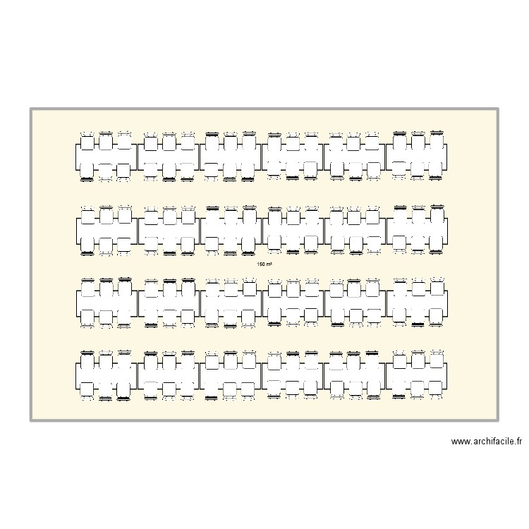 224080015. Plan de 1 pièce et 150 m2