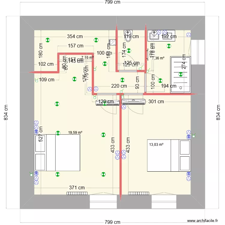 MAISON AQUITAINE ATLANTIQUE - civrac. Plan de 