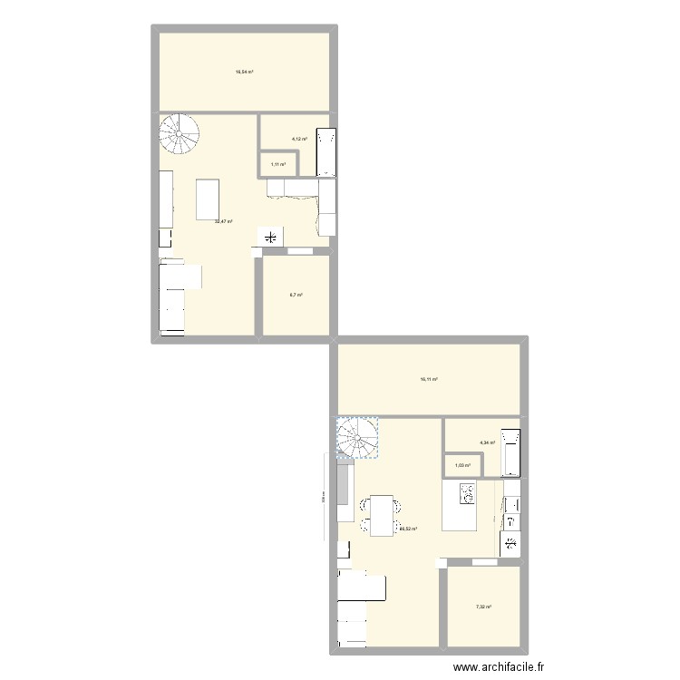 Cuisine. Plan de 0 pièce et 0 m2