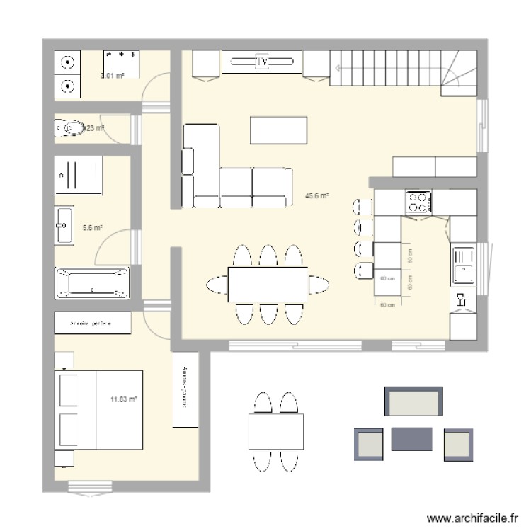 test. Plan de 0 pièce et 0 m2