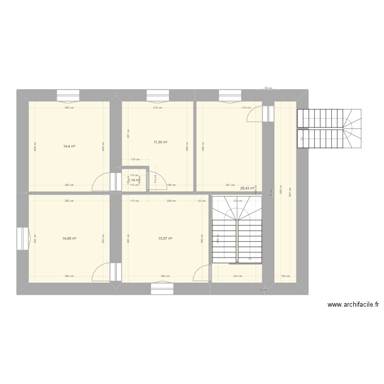 1er étage chabon. Plan de 0 pièce et 0 m2