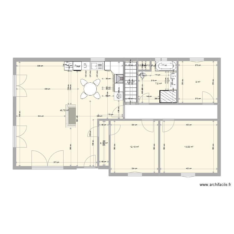 ST SYMPHORIEN Modif 2. Plan de 8 pièces et 96 m2