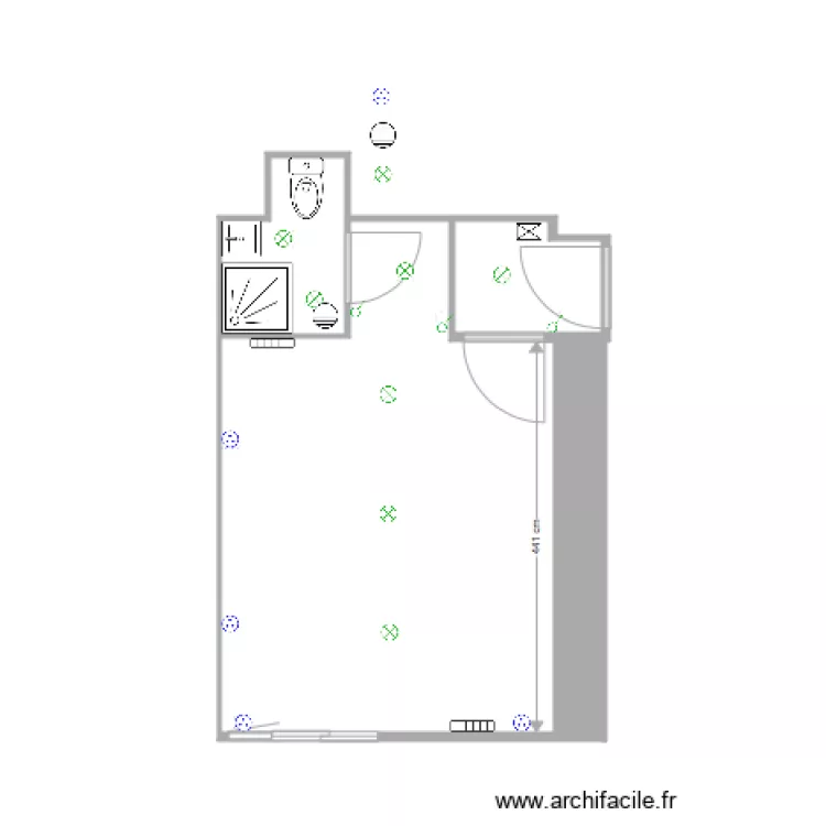 Cave Angleterre. Plan de 