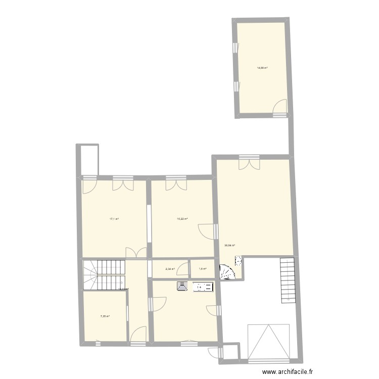 pazayac origine. Plan de 0 pièce et 0 m2