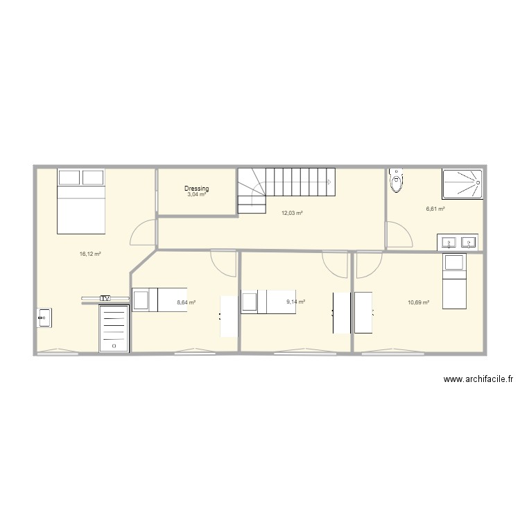 etage 2. Plan de 0 pièce et 0 m2