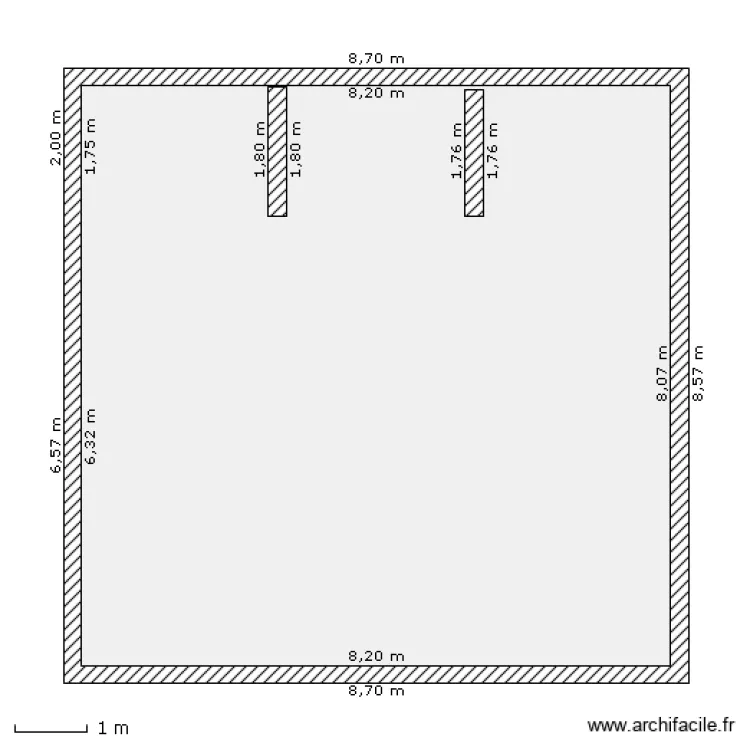 2&deg;&eacute;tage. Plan de 