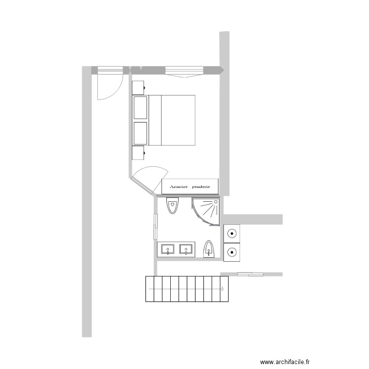 Réaménagement PLAN RDC Maison de Chartres N2. Plan de 0 pièce et 0 m2